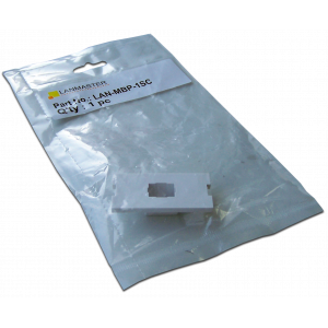 Modular insert for SC adapter for LAN-MB box, white